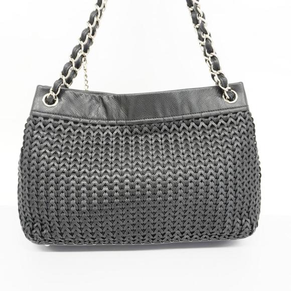 Chanel Shoulder Bag Chain Caviar Skin Black Women's - Picture 10 of 10